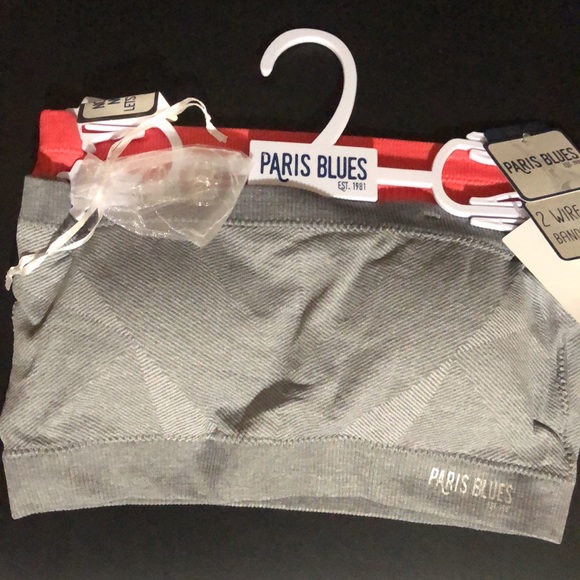 PARIS BLUES NWT SOFT SEAMLESS BANDEAU PACK/2 MED - Picture 2 of 6